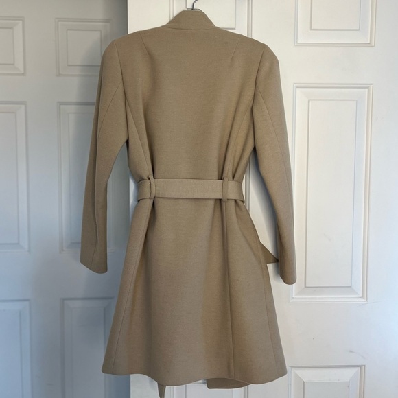 NWOT Twik Simons Self-tie Belted Coat XS Tan/Beige - Picture 9 of 16